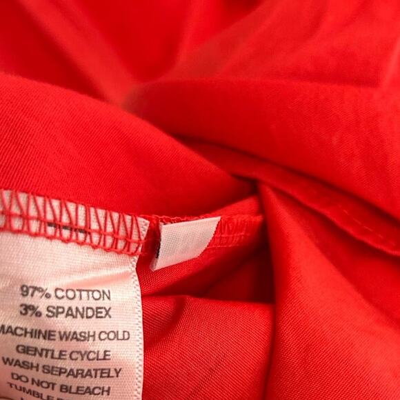 NWT S'edge Firework Red Louisa V Neck Elbow Sleeve Dress Womens Medium - Picture 4 of 6